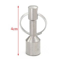 8X Magnet Keychain for Testing Gold Silver Brass Coins Jewelry Key Hanger Holder