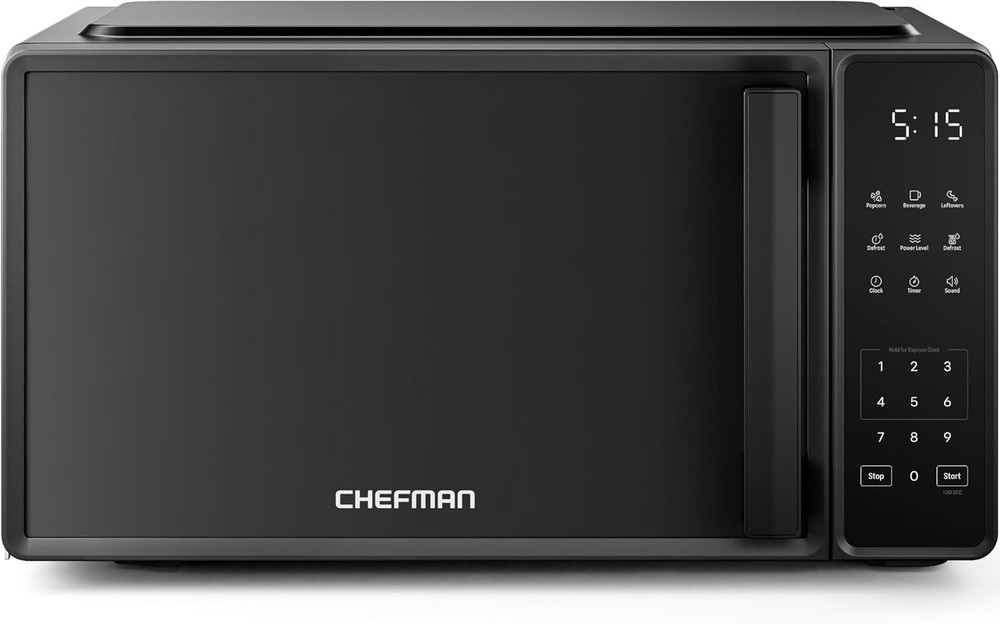Chefman RJ55-7-V2 0.7 Cu. Ft 700 W Countertop Microwave Oven – Black (Open Box)