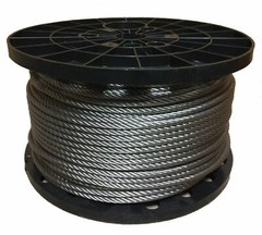 3/8″ Stainless Steel Aircraft Cable Wire Rope 7×19 Type 304 (350 Feet)