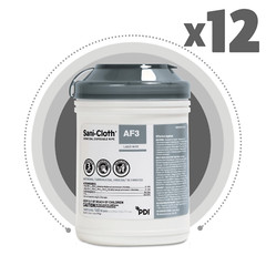 Sani Professional P13872 AF3 Germicidal Disposable Wipes – White (12/Carton) New