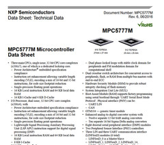 QTY (1) SPC5777MK0MVA8 NXP FBGA-512 32-bit FLASH MEMORY e200z7 MICROCONTROLLER