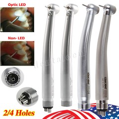 NSK Style Dental (Fiber Optic LED E-generator) High Speed Handpiece 2/4 Holes US