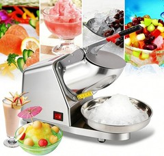 300W Electric Snow Cone Crusher Maker Machine 143lbs Commercial Ice Shaver