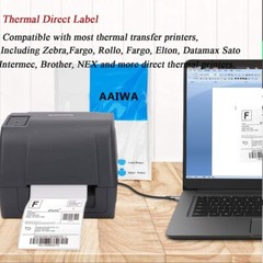 4000-20000 pcs Fanfold 4 x 6 Direct Thermal Barcode Shipping Labels – Zebra 2844