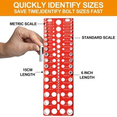 57 Nut and Bolt Thread Checker Thread Checker Standard and Metric