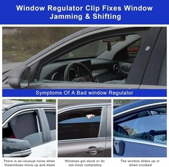 Door Window Regulator Glass Run Channel Track Guide Clip Compatible with Fiat 12