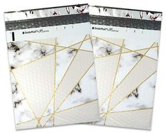 4×8, 8×12 Marble Tile Design Poly Bubble Mailers, Self Sealing Shipping Mailers