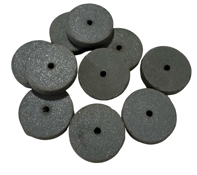 Cratex 1″ x 1/4″ x 1/16″ Rubberized Abrasive Straight Wheel, X-Fine, 10 Pack