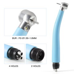 E-generator Dental High Speed Handpiece LED Fiber Optic Turbine Light Body 4hole
