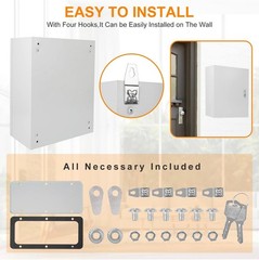 Cold Rolled Steel Electrical Box 23.6” x 20” x 8”’ Indoor/Outdoor