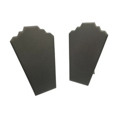 High Slate Gray Leatherette Necklace 12-1/2” Easel Jewelry Display Fixture