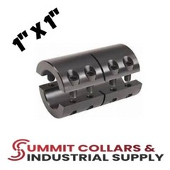 2CC-100-100, 1″ x 1″ Rigid Shaft Coupling, Double Split AKA two piece (qty 1)