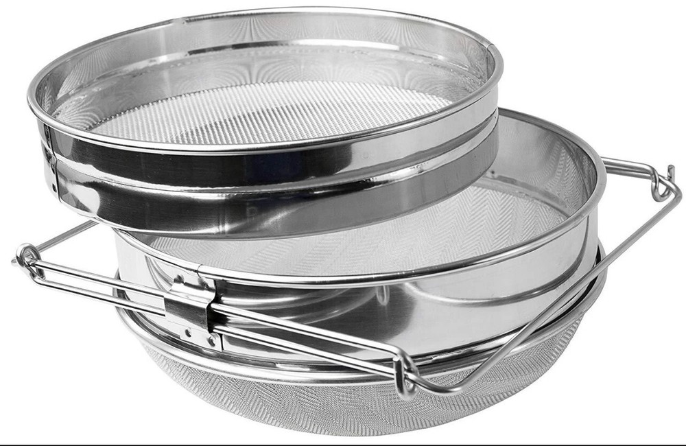 Honey Filter – Stainless Steel Beekeeping Double Honey Sieve Strainer Filter