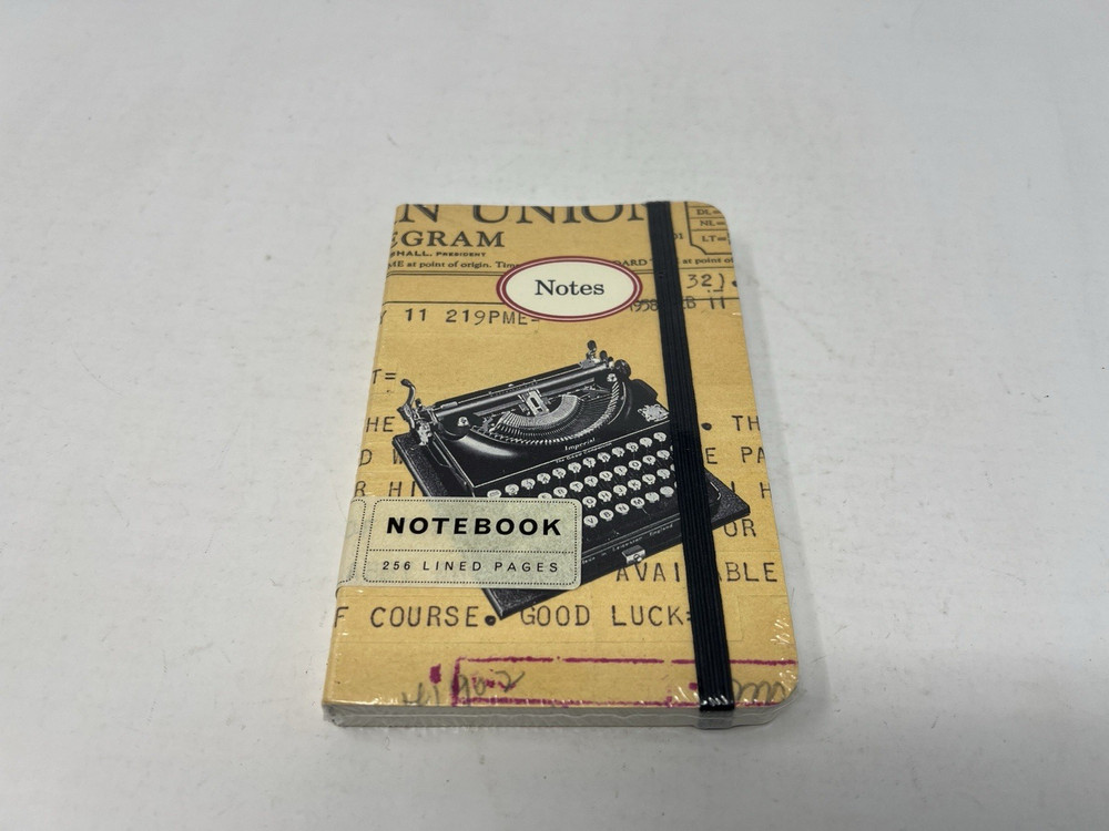 Cavallini & Co. Typewriter Notebook elastic closure 6″ X 4″ sealed 256 pages