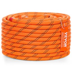 VEVOR Arborist Tree Climbing Rope Double Braid Polyester 1/2″ x 120′ 48-Strand