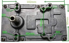 Rs-555 DC Gear Motor 24v12v Game Motor Seven-figure Axle Diameter 8 Metal Gear