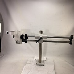 Meiji Dual Linear Ball Bearing Boom, 16″post , bench mount w Nikon focus mount
