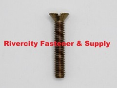 1/4-20×1-1/2 Brass Slotted Flat Head Machine Screws 1/4×20 x 1.5 Bolt 1/4x20x1.5