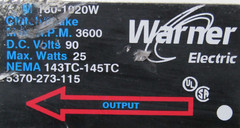😏 BOSTON GEAR 20:1 GEAR MOTOR W/ CLUTCH BRAKE JU1F-B / 5370-273-115 / F72420B7G