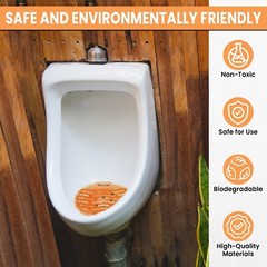 3 -50 Men’s Bathroom Urinal Screens Deodorizing Toilet Scented Freshener Filters