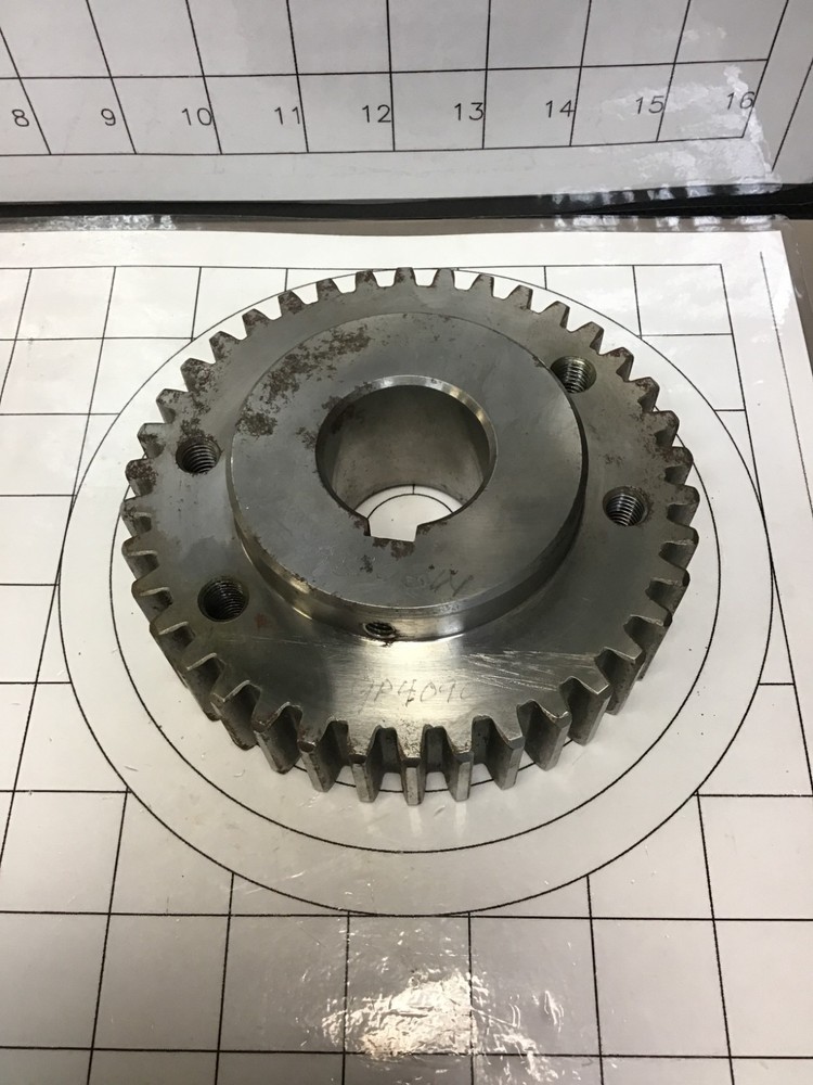 NUMERICAL CONCEPTS GP4090 GEAR, 38 TEETH DRAW ROLLER – GP4090 (MODIFIED-USED)