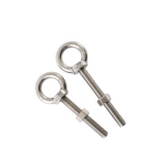 Lifting Eye Bolts Nuts & Washers Stainless Steel A2 304 Longshank Metric M3-M20