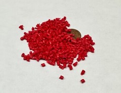 PP Plastic Pellets Polypropylene Resin Material Injection Molding Red 10 Lbs