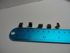 5 Pcs Pack Lot Mini USB Type B 5Pin Female Socket Right Angle DIP Jack Connector