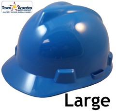 MSA V-Gard Large JUMBO Cap Style Hard Hat – Blue