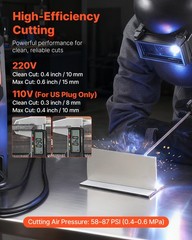 VEVOR 5-in-1 Plasma Cutter Welder Combo CUT/TIG/Gas MIG/Flux MIG/MMA 110V/220V