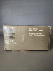 Roppe Self-Stick Vinyl Wall Base Black HC40C51S100 Trim Baseboard NIB