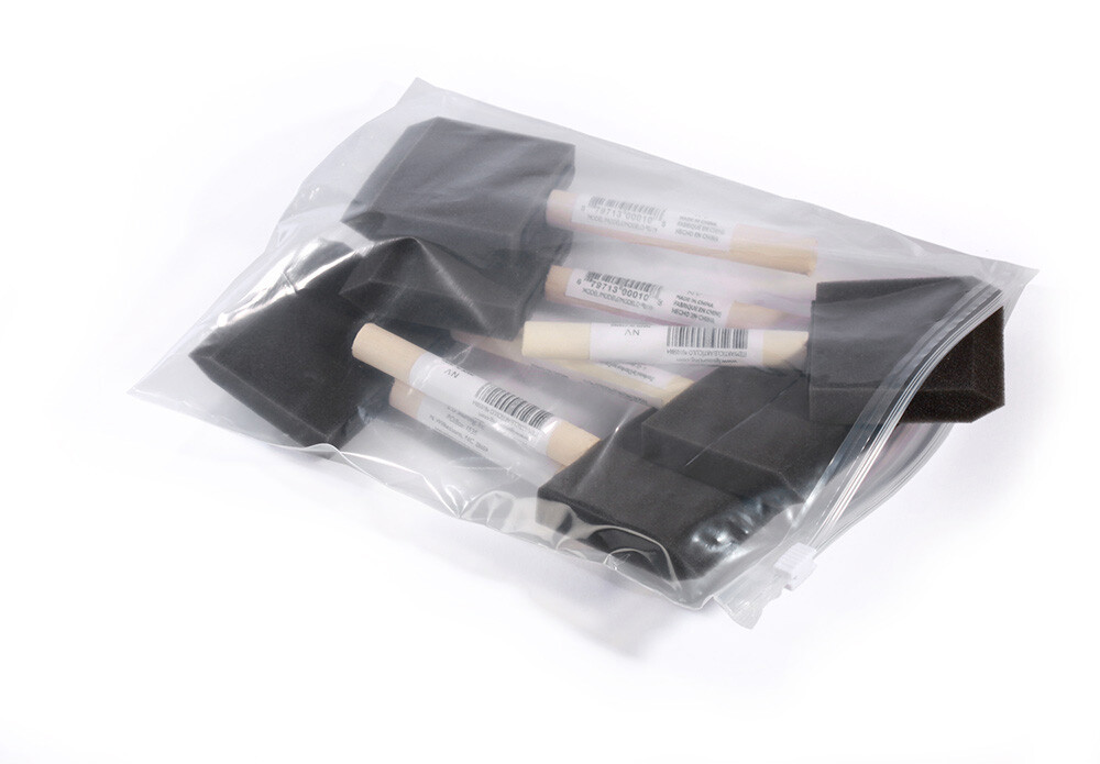 Slider Top 3 Mil Clear Poly Bags, 4W X 6L in (Laddawn 4064) – Case of 250 Bags