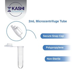 2mL Polypropylene Micro Centrifuge Tubes, Flip-Cap Tube with Frosted Area