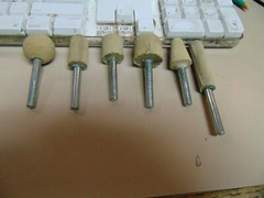 6 various -PFERD Poliflex Mounted Point Silicon Carbide Shape shank 1/4 80 grit