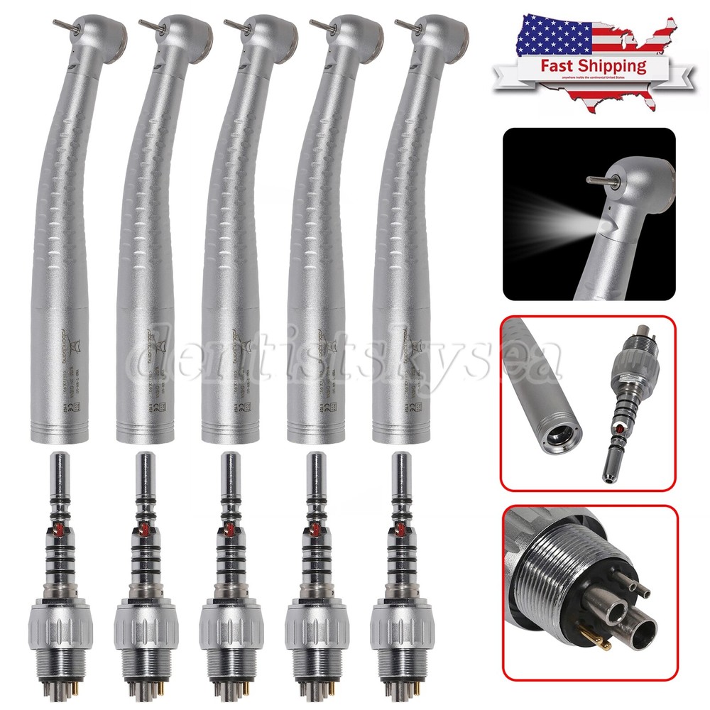 1-5* Dental Handpiece Fiber Optic High Speed W/ KAVO MULTIflex Coupler 6Hole