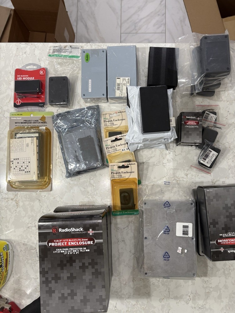 Electronic Project Enclosures Plastic Aluminum Various Sizes New Lot