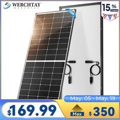 350W Mono Solar Panel 25.2% High Efficiency Farm Home Shed Rooftop On/Off Grid