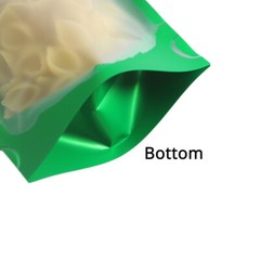 Multi-Color & Size Matte Clear Mylar Stand up Zip Lock Bag Pouch w/ Tear Notch