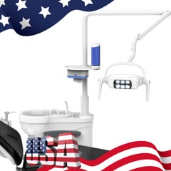 Dental Unit Chair DC Motor Computer Controlled+Stool /Storage Cabinet Tool Cart