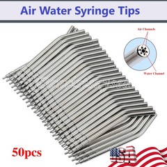 Dental Air Water Spray Triple Syringe Metal Nozzles Tips Tube Autoclavable