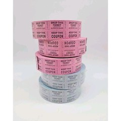One Roll of Two Part Raffle Tickets