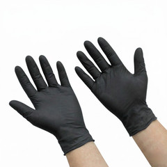 1000 Pcs Black Nitrile 6 Mil Powder Free Gloves X-Large