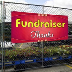Vinyl Banner Multiple Sizes Fundraiser Thanks Advertising Printing A Business