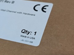 GCX WC-0002-05 seismic 19in wall channel with hardware 411959-001 Rev B as shown