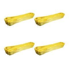4 Pack 2″ x 6ft Twisted Eye Web Sling Lifting Strap Industrial 3100 lbs