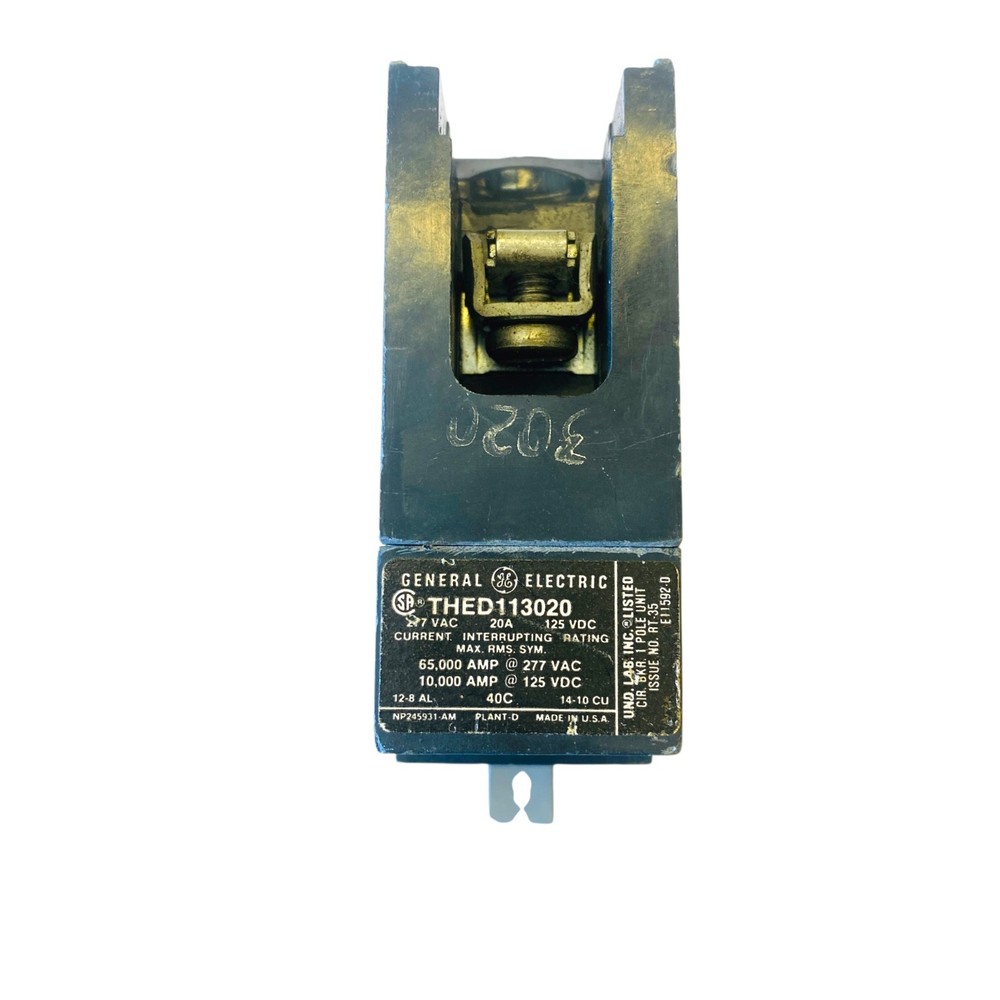 General Electric GE THED113020 20A 1-Pole 277V Circuit Breaker
