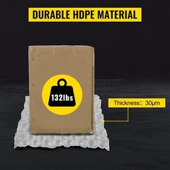 984′ x16″ Air Cushion Machine Film Small Bubble Pillow Packaging Padding 4 Rolls
