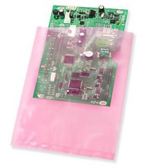 Pink Open Ended Flat Top Anti-Static Bag AntiStatic Poly Bags 4mil Electronic