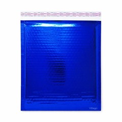 Glamour Blue Foil Bubble Mailers 6.5 x 9 Interior Peel & Seal 20-500