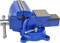 HFS(R) 5″ Heavyduty Bench Vise Anvil Forged 360 Swivel Locking